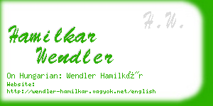 hamilkar wendler business card